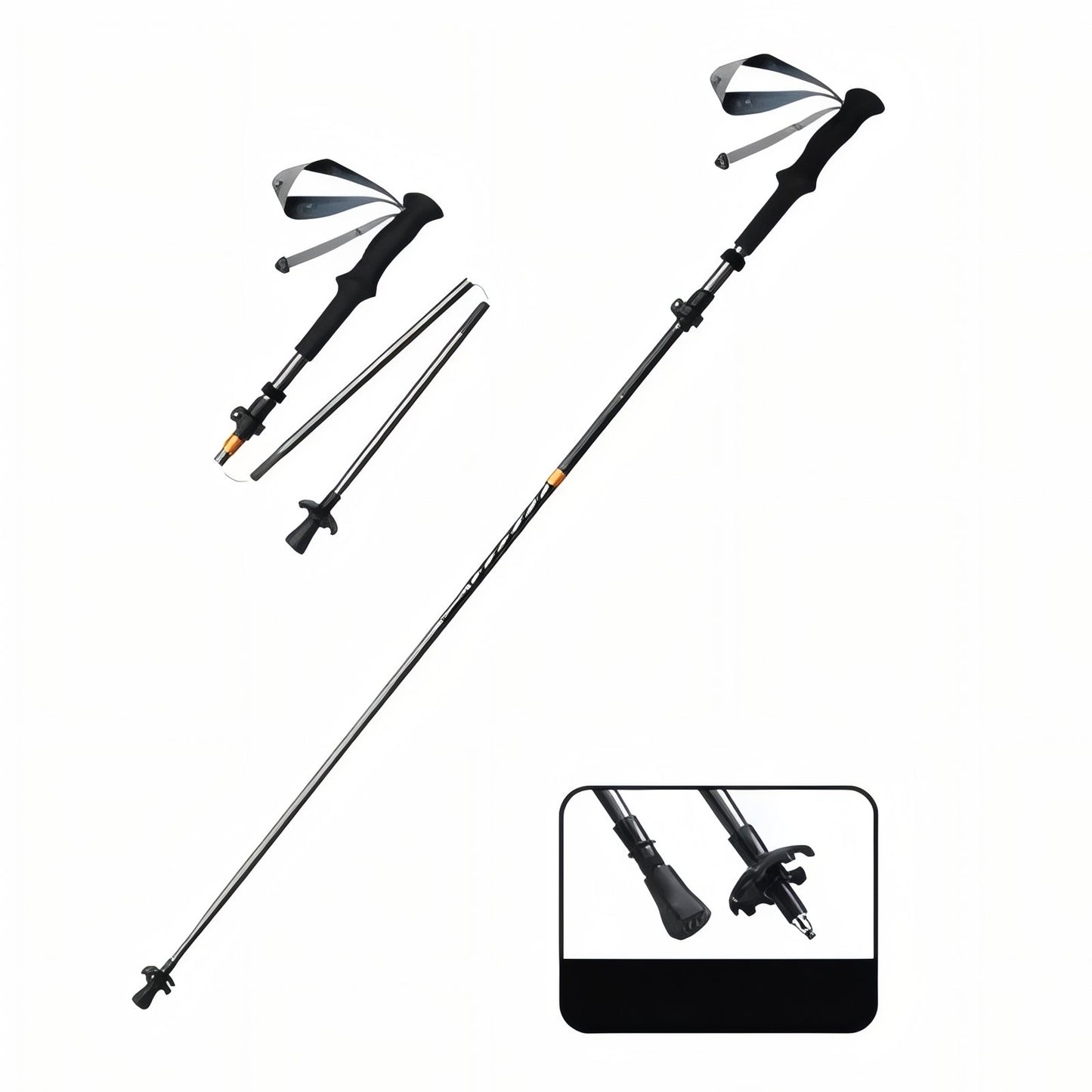 Bâton de Randonnée Pliable Carbone