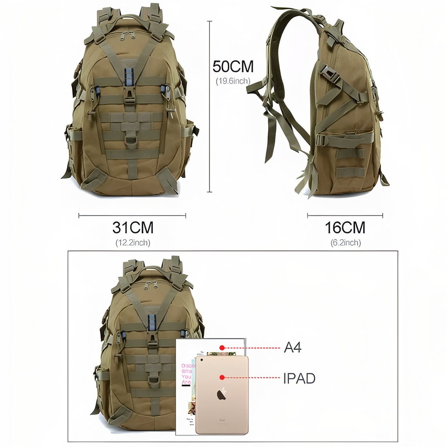 Sac de Randonnée Militaire 40L