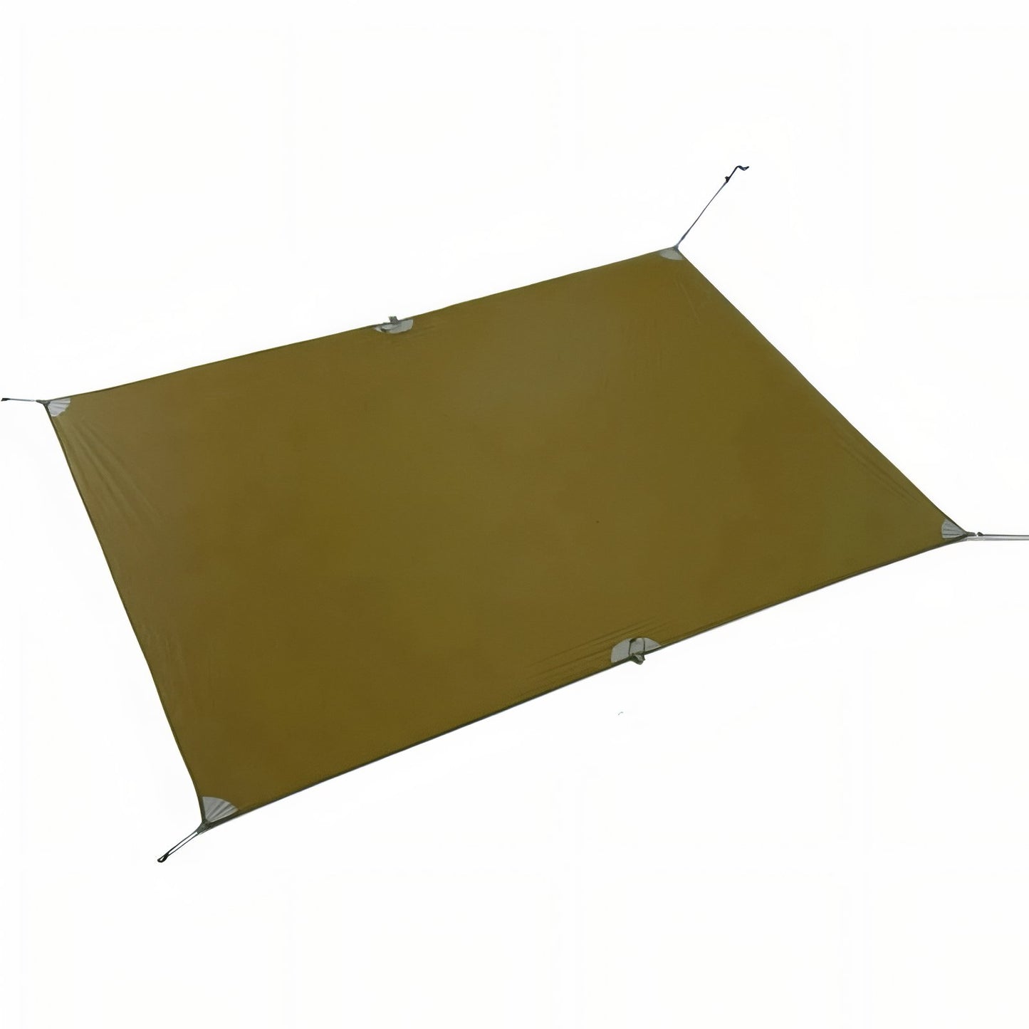 Tarp Randonnée Ultra Léger vue aérienne produit - Marron Olive