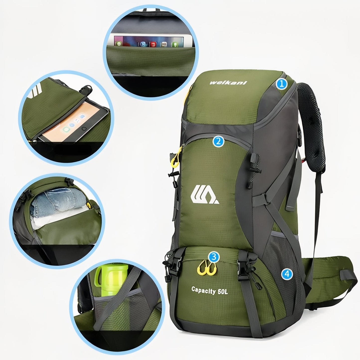 Sac à Dos Randonnée Homme 50L