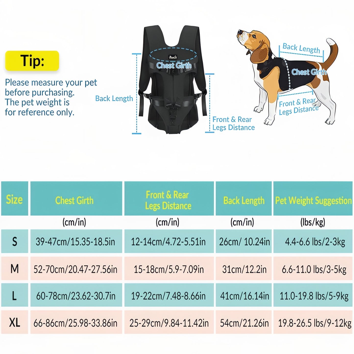 Porte Chien Ventral Randonnée