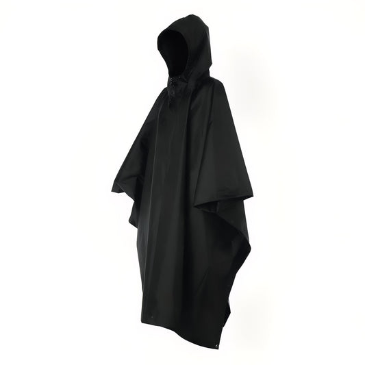 Poncho Imperméable de Randonnée - Noir - Taille Unique