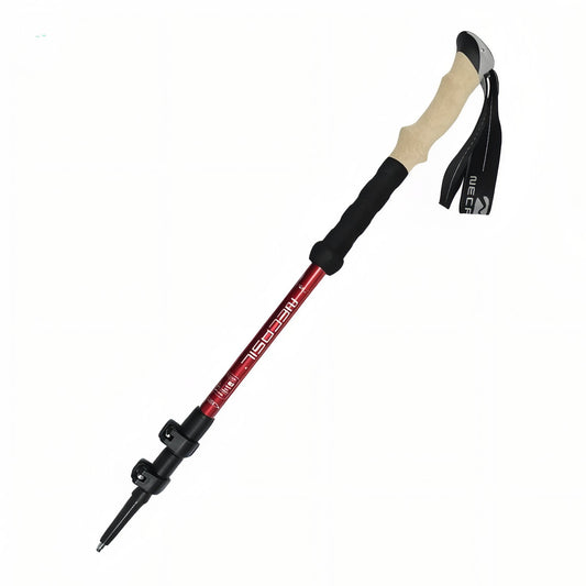 Bâton de Randonnée Ultra Léger 135CM - Rouge - 1 Bâton