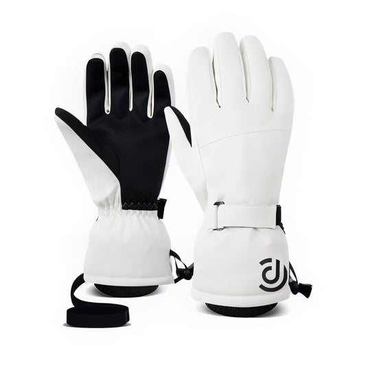 Gants Randonnée Hiver Homme - Blanc et Noir