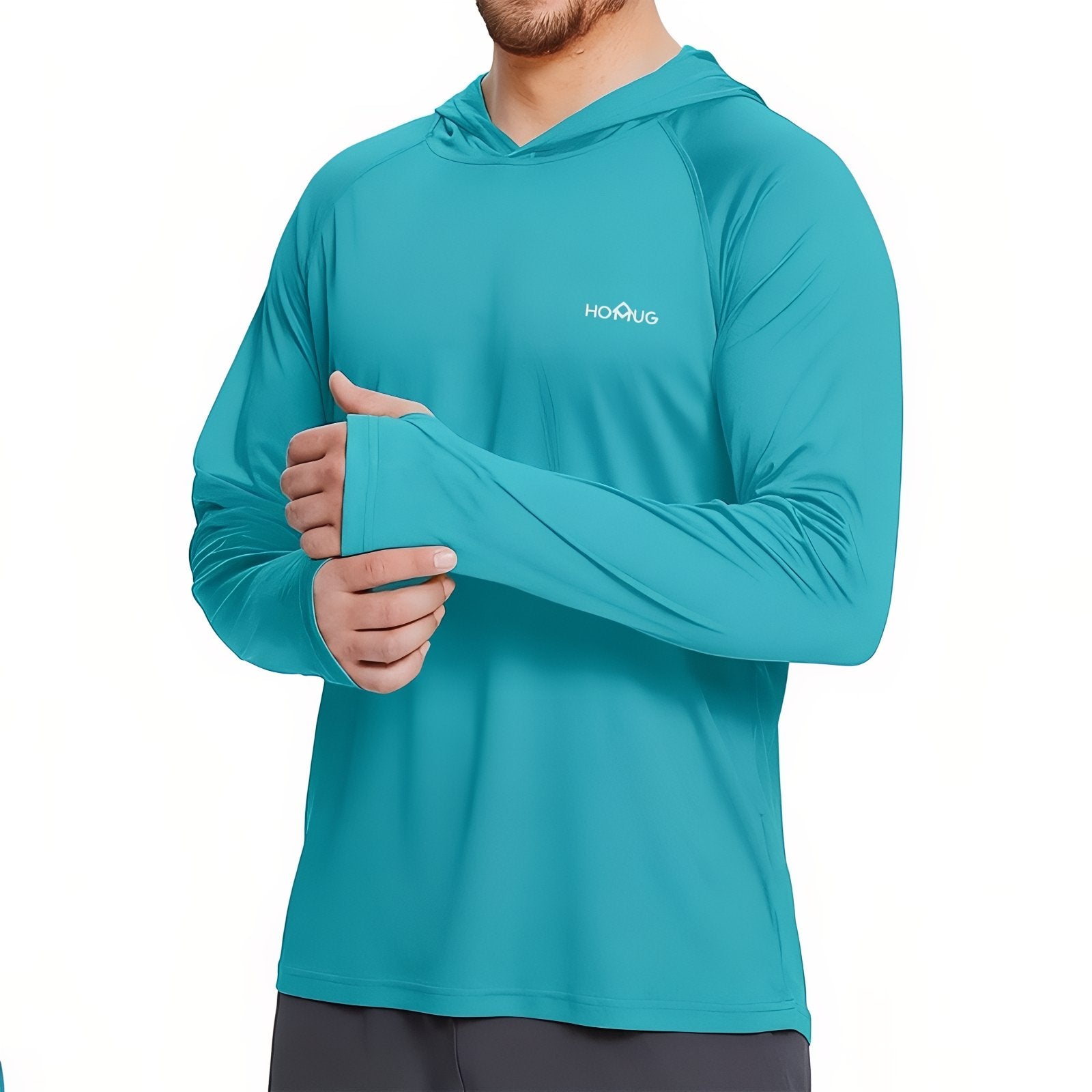Boladeci Chemise à manches longues pour homme - Sweat à capuche de pêche UPF 50+ - Protection UV - Léger - Pour l'été - SPF - Rashguard - S - Azur Boladeci Chemise à manches longues pour homme - Sweat à capuche de pêche UPF 50+ - Protection UV - Léger - Pour l'été - SPF - Rashguard - S - Azur