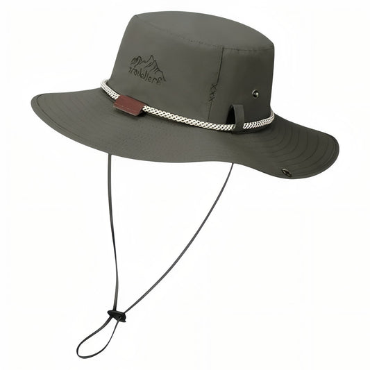 Chapeau De Pluie Randonnée - Vert Olive - 55-60cm