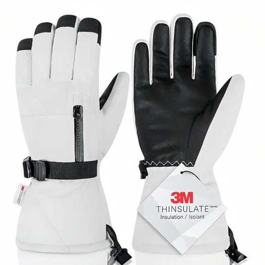 Gants Pour Ski de Randonnée - Blanc et Noir