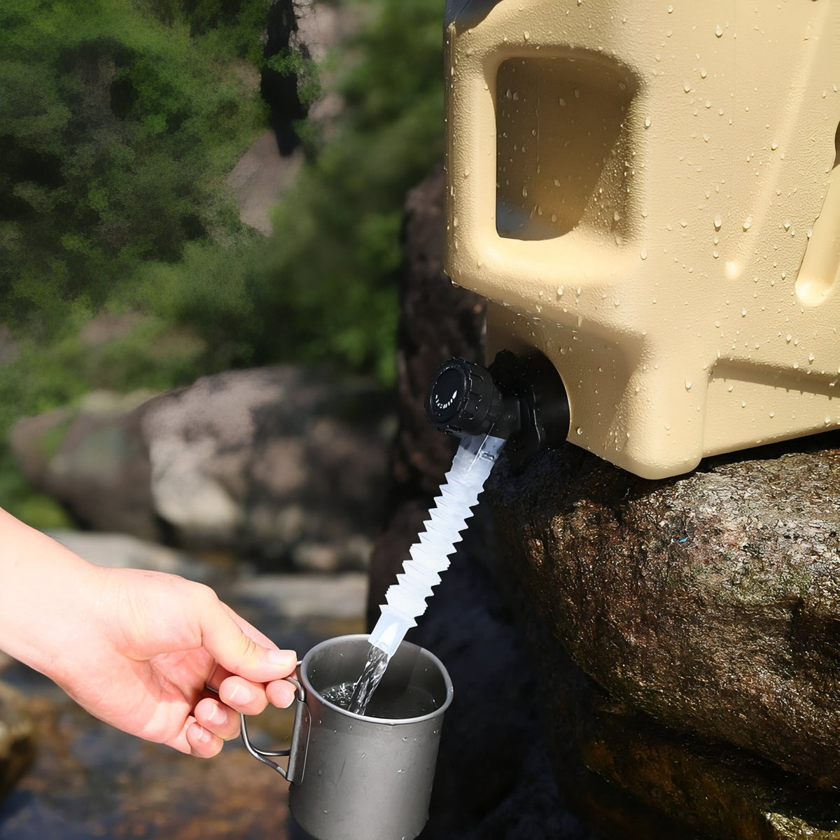 10 L Bidon d'eau camping, Sans BPA, Réservoir d'eau portable avec poignée et robinet pour 10 L Bidon d'eau camping, Sans BPA, Réservoir d'eau portable avec poignée et robinet pour
