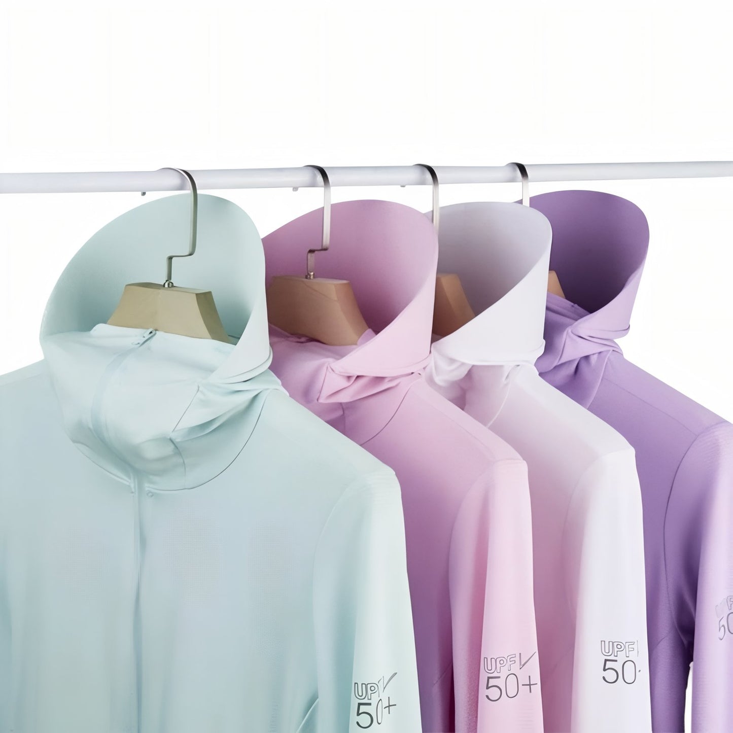 Veste Capuche Légère Randonnée Femme SPF 50+