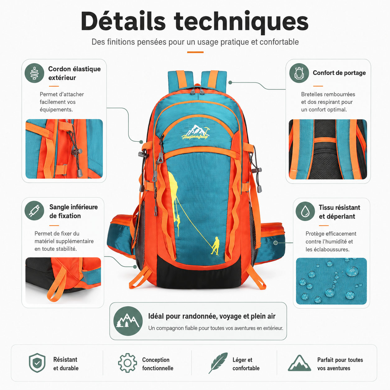 Sac à Dos Randonnée Urbaine 30L
