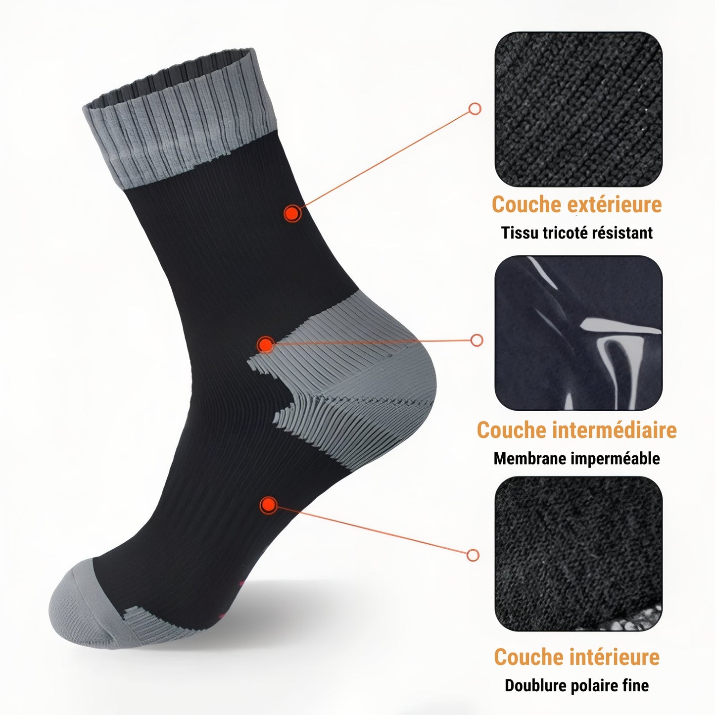 Chaussette Imperméable Randonnée