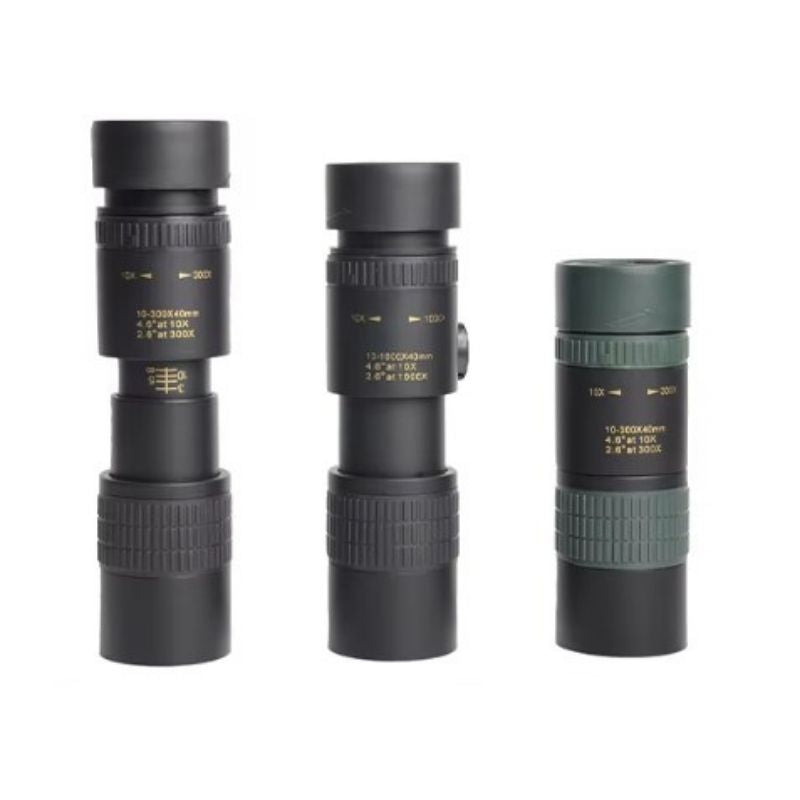 Monoculaire Compact trois monoculaires alignés - Noir - Vert