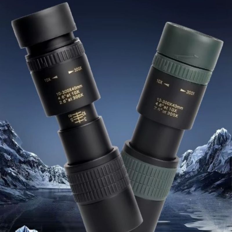 Monoculaire Compact deux monoculaires alignés - Noir - Vert