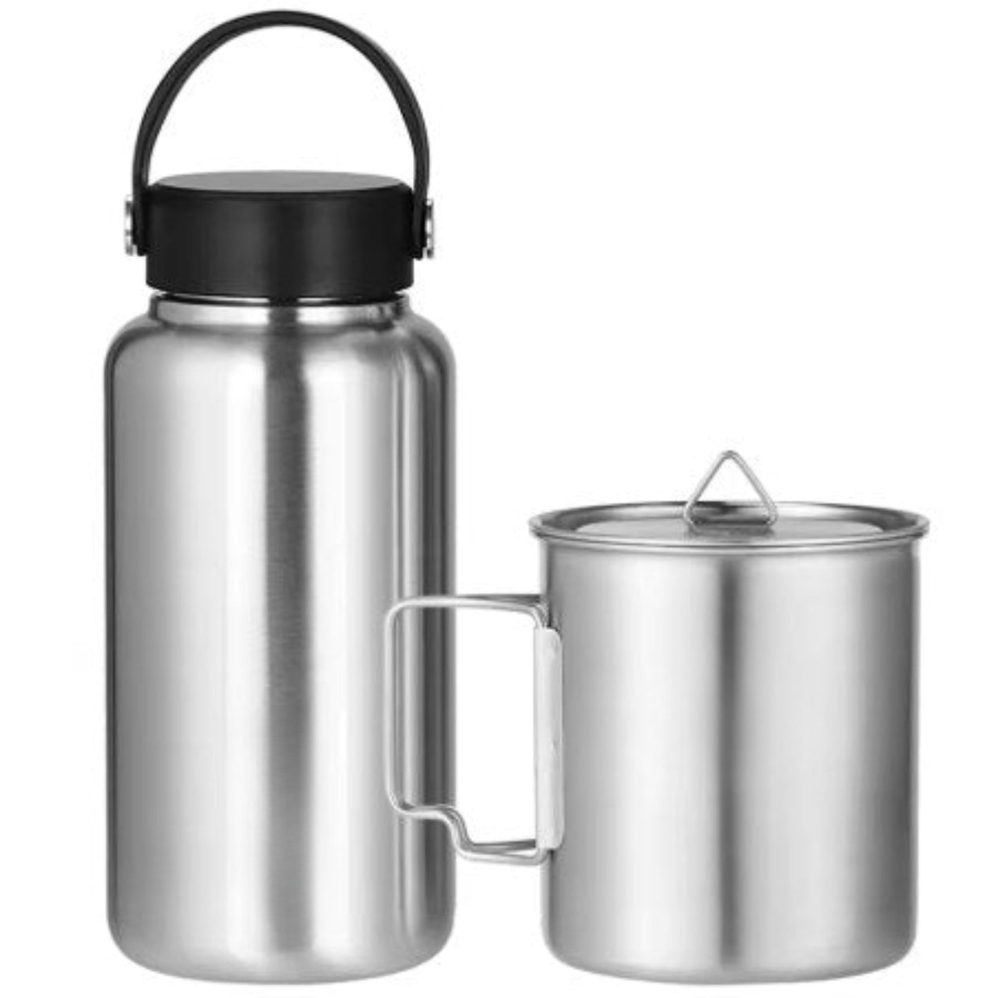 Gourde Inox Avec Tasse Intégrée - Gourde et Tasse 1