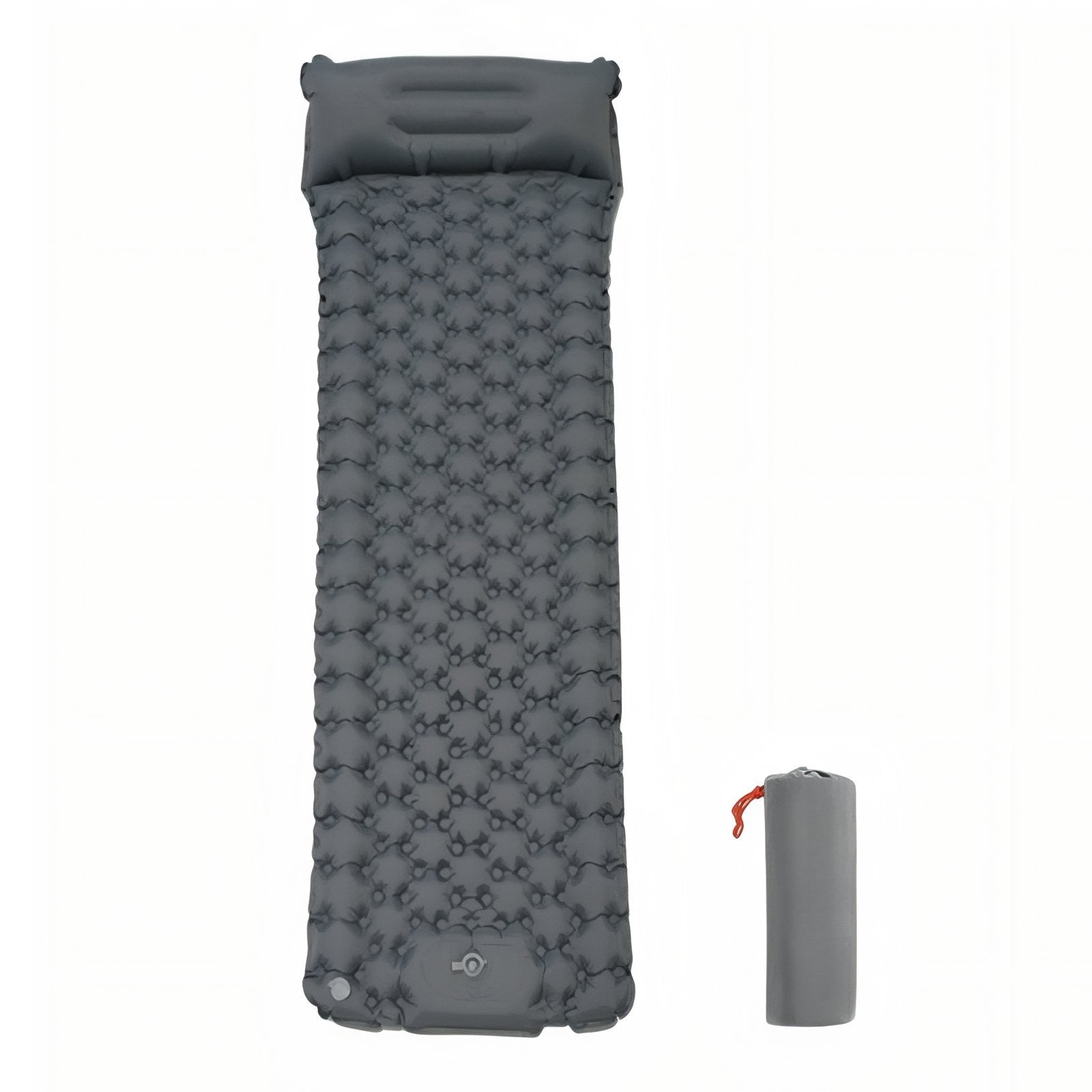 Matelas Gonflable 1 Personne Pour Camping - Gris Anthracite