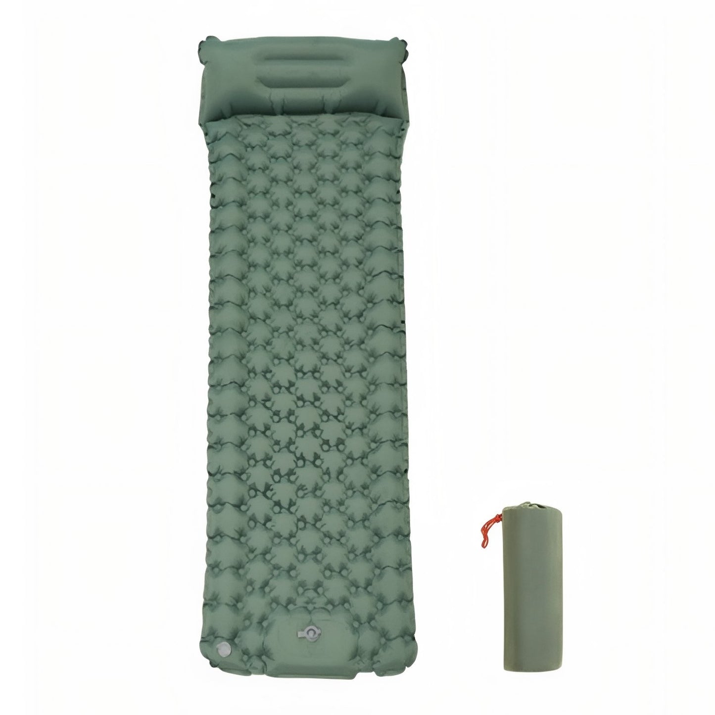Matelas Gonflable 1 Personne Pour Camping - Vert Sauge