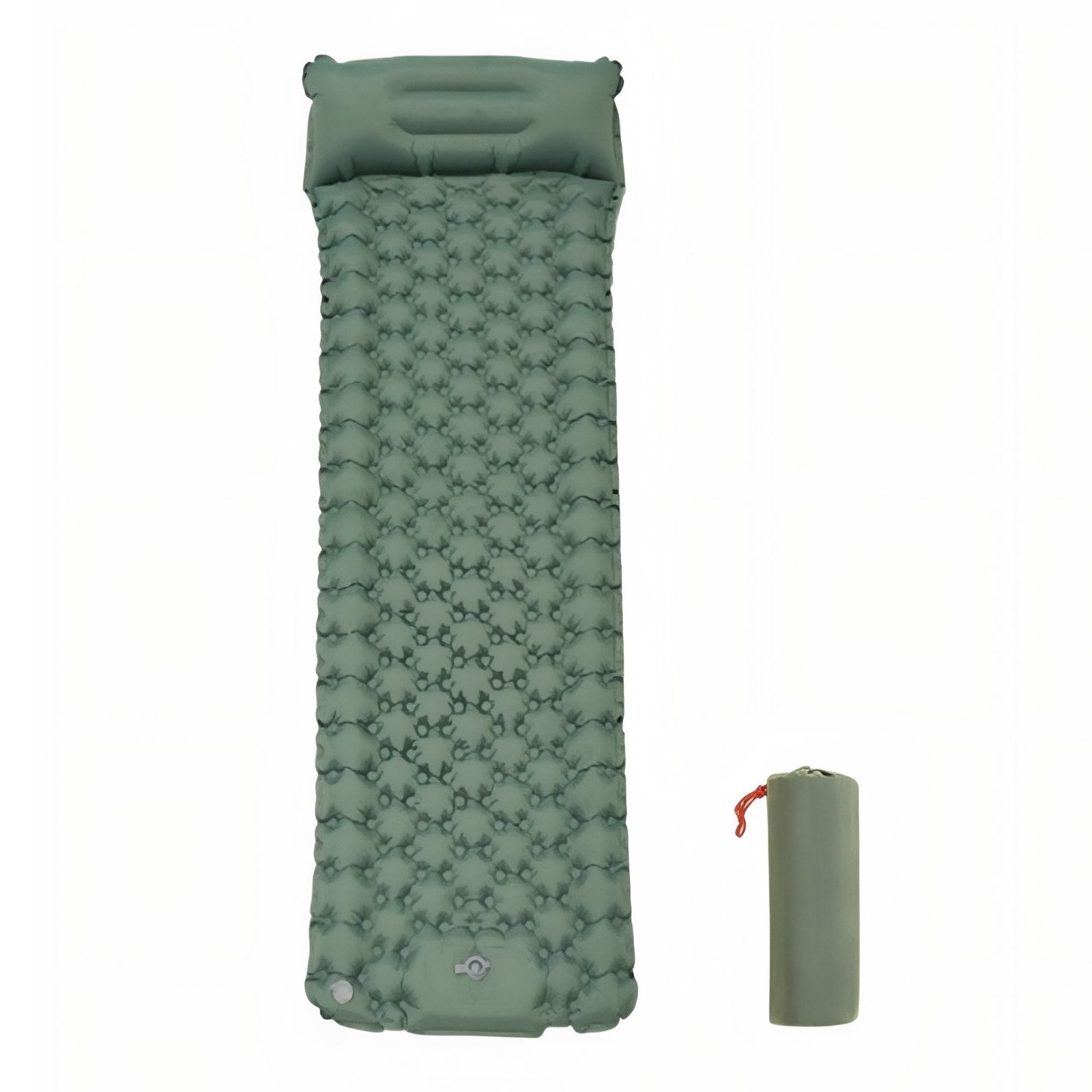 Matelas Gonflable 1 Personne Pour Camping - Vert Sauge