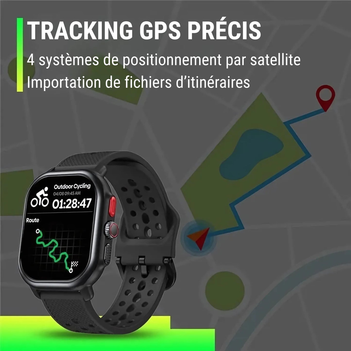 Montre GPS Randonnée Avec Cartographie
