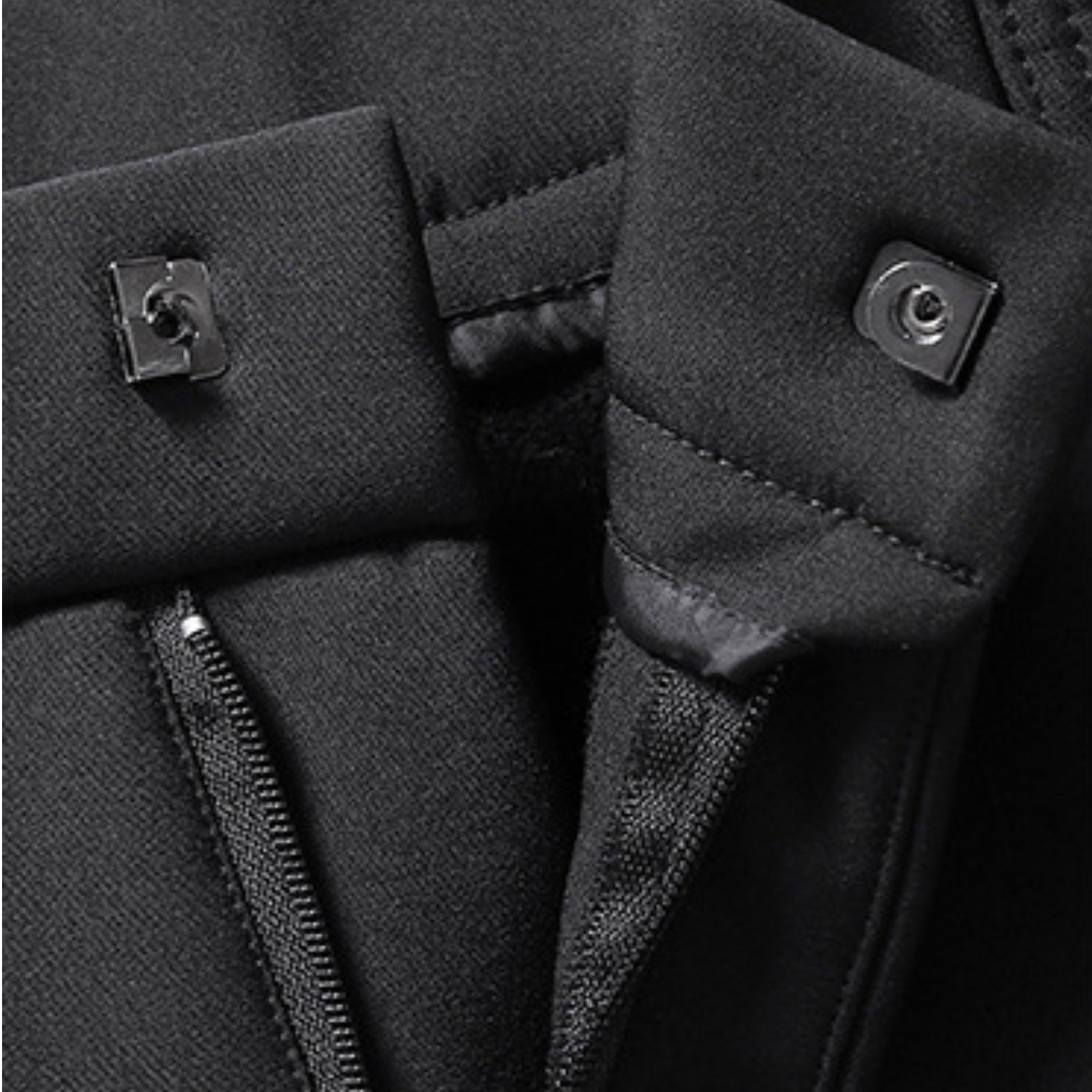Pantalon Polaire Randonnée Homme gros plan fermeture zippée - Noir - Gris - Bleu Marine