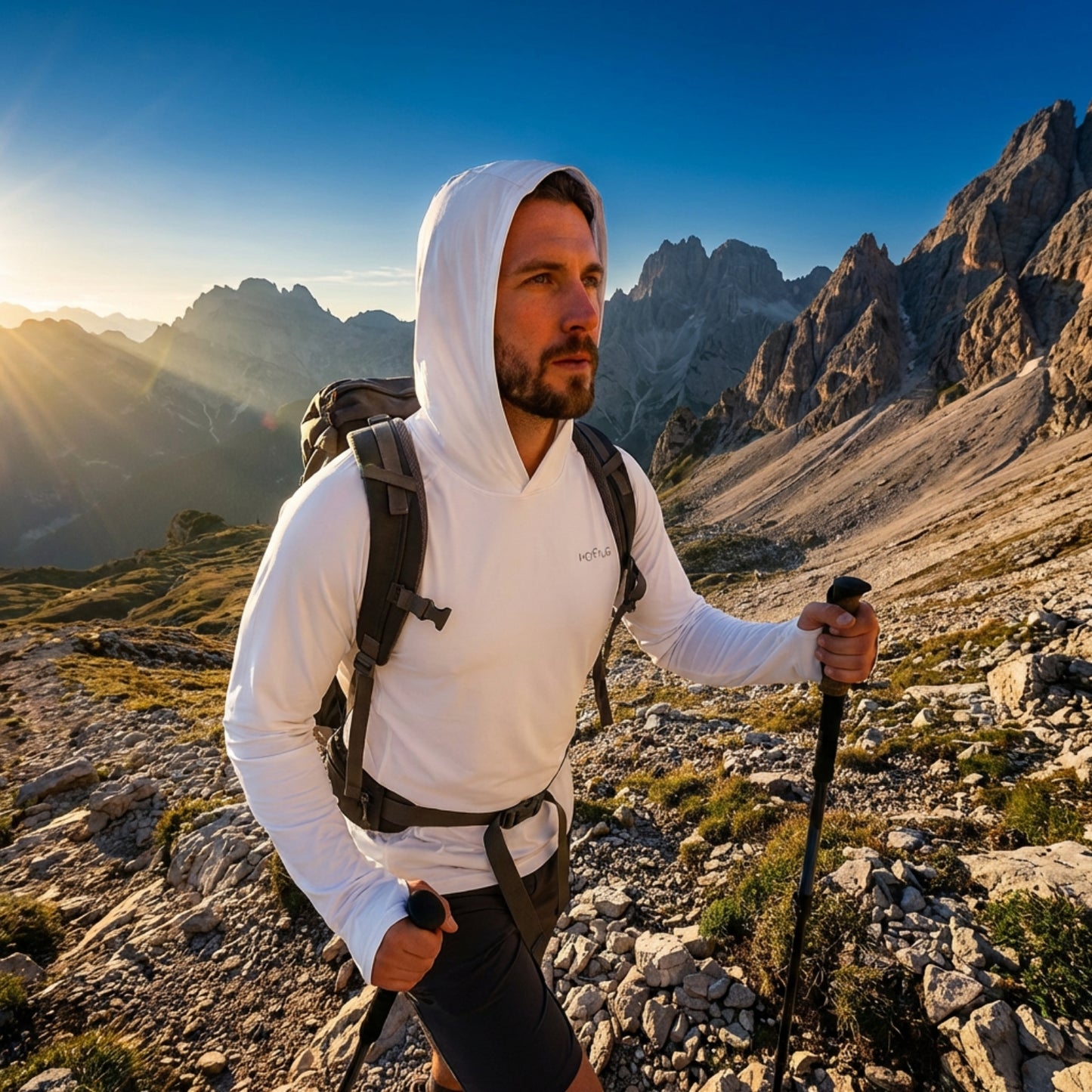 T-Shirt Anti-UV Homme Randonnée UPF50+