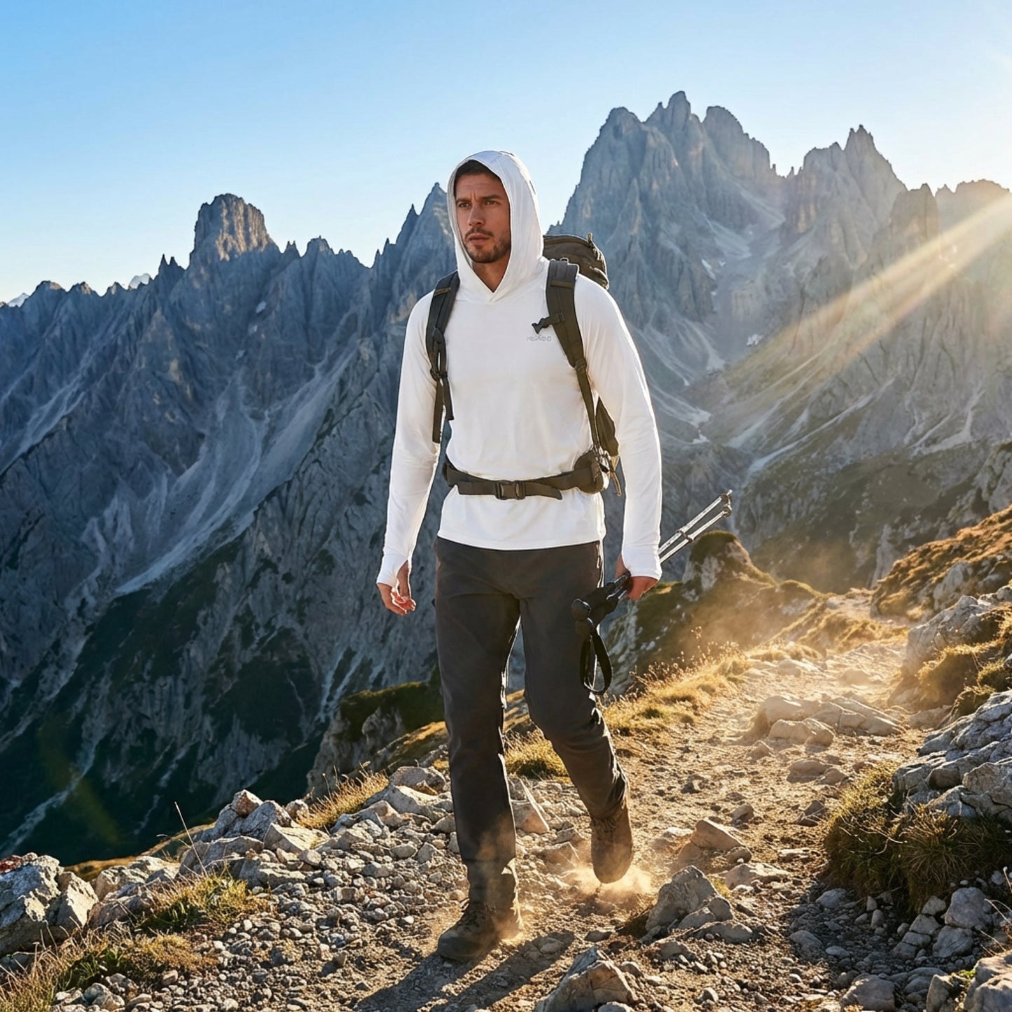 T-Shirt Anti-UV Homme Randonnée UPF50+