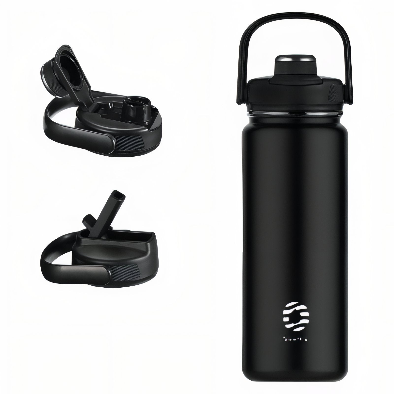 Gourde Inox Randonnée - Noir Mat