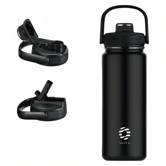 Gourde Inox Randonnée - Noir Mat