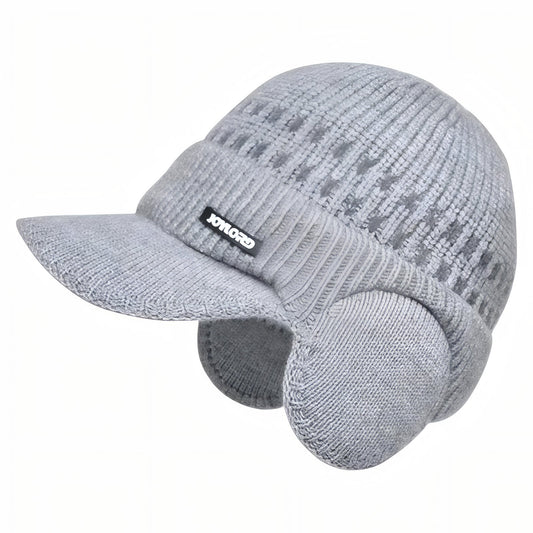 Bonnet Casquette Homme - Gris Clair - 56-62cm