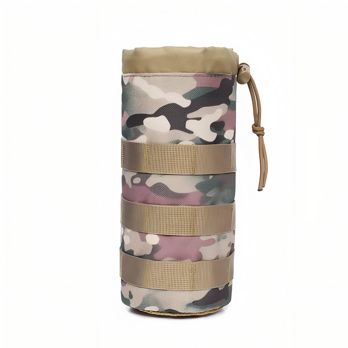 HAYGEM Porte-Gourde Tactique Robuste – Nylon Résistant – Sangles + Clips Pression – Idéal Randonnée, Camping, Escalade