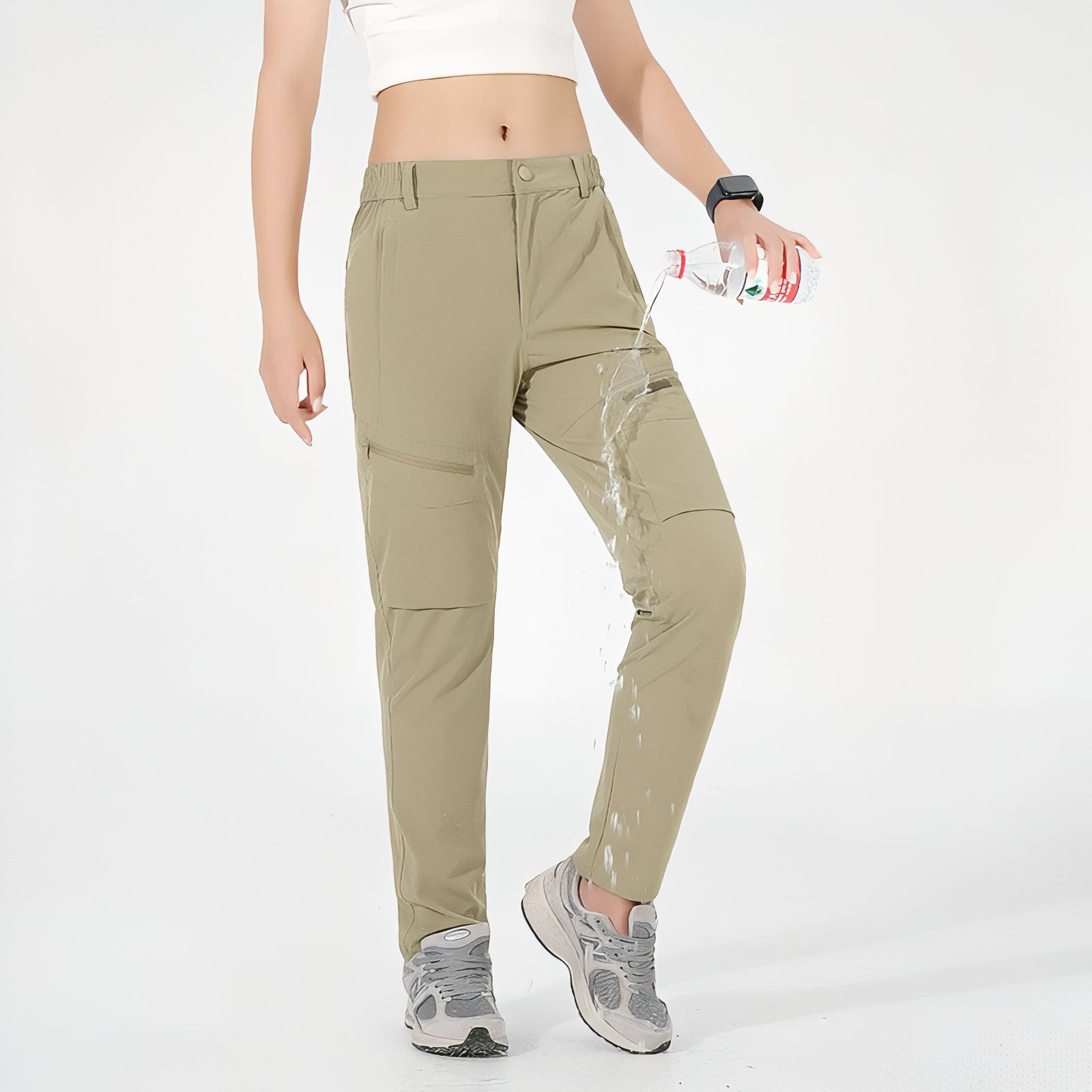 Pantalon de randonnée - NH100 - Kaki - Femme pour les clubs et collectivités | Decathlon Pro Pantalon de randonnée - NH100 - Kaki - Femme pour les clubs et collectivités | Decathlon Pro