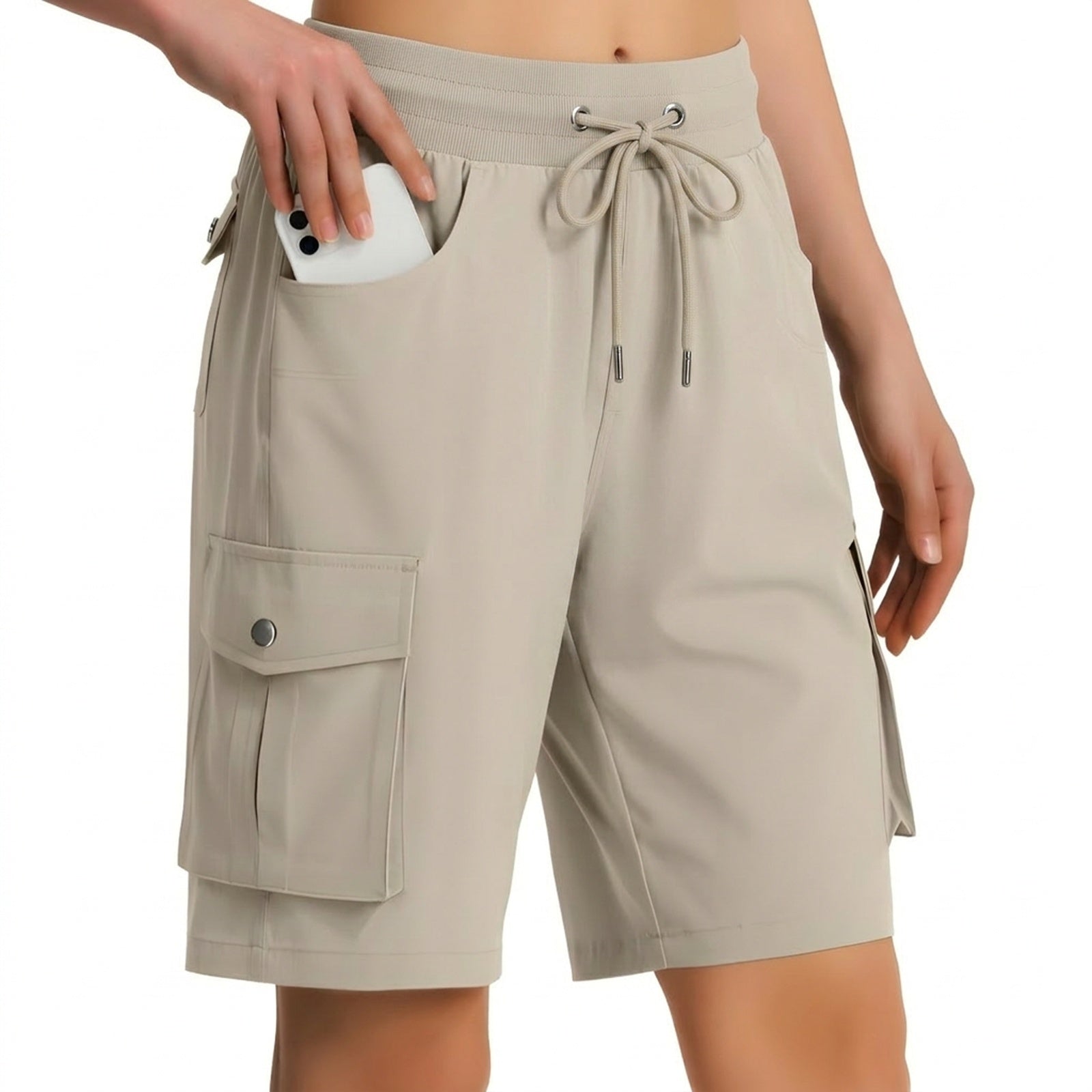 Short Long Randonnée Femme - Beige