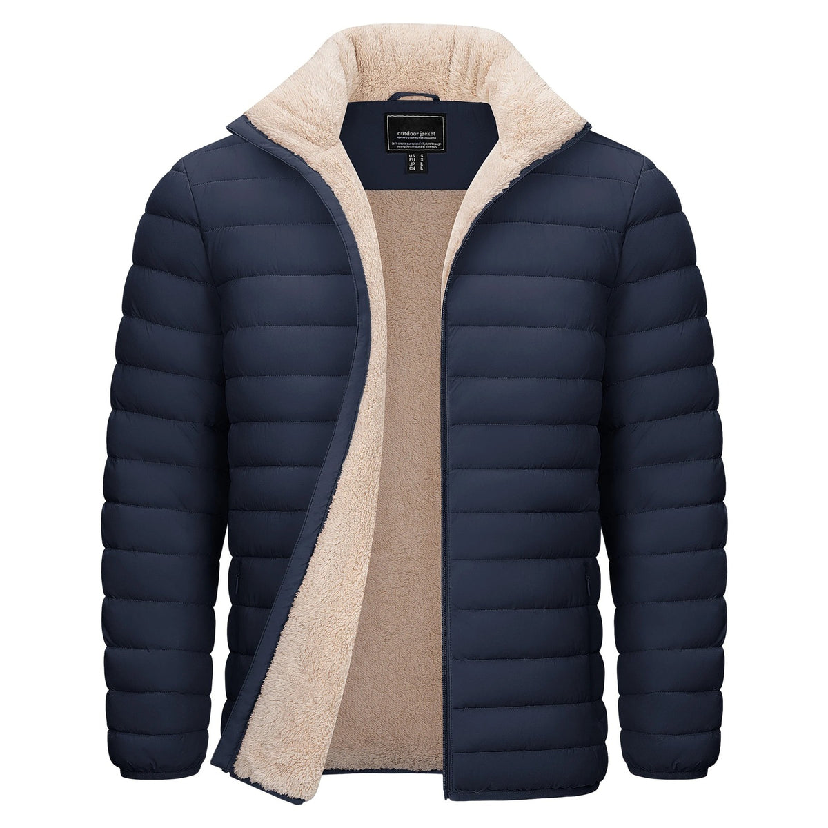 Doudoune Sherpa Homme Bleu Marine