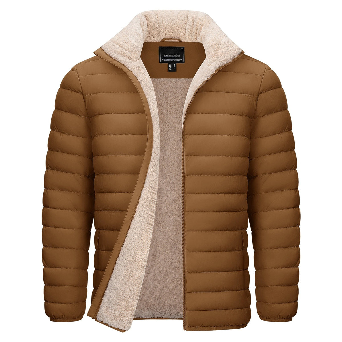 Doudoune Sherpa Homme Camel