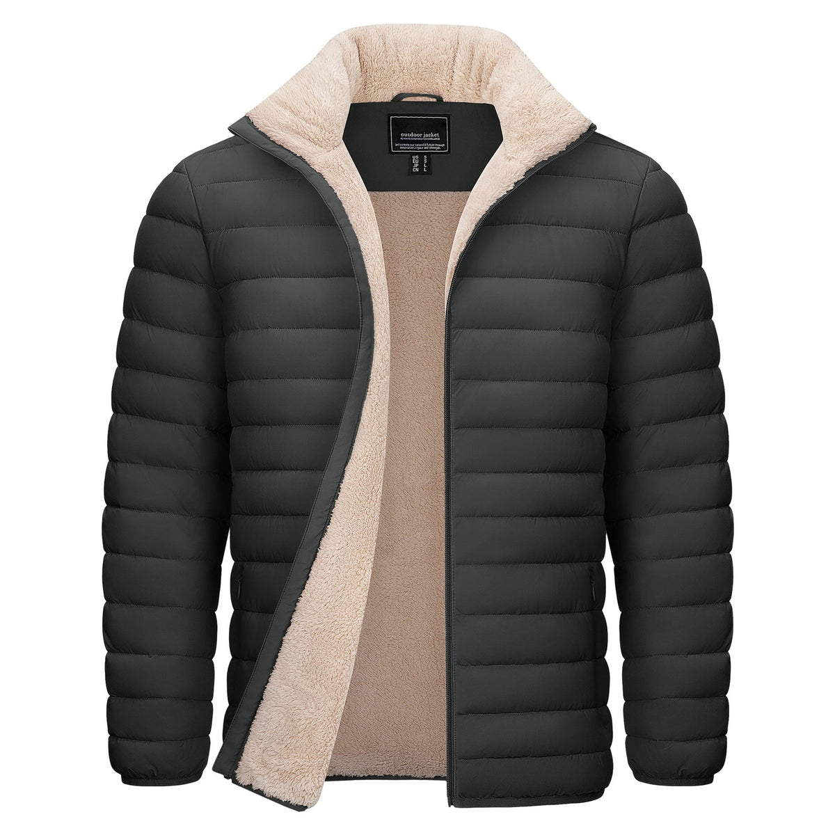 Doudoune Sherpa Homme Gris Foncé