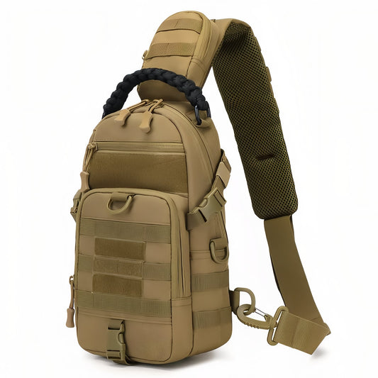 Sac Bandoulière Homme Pour Randonnée - Beige Sable