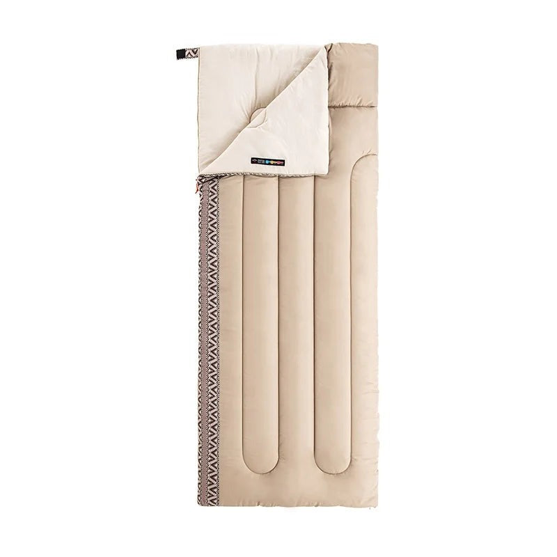 Sac de Couchage Coton Naturehike L150 - Orange, vue à plat