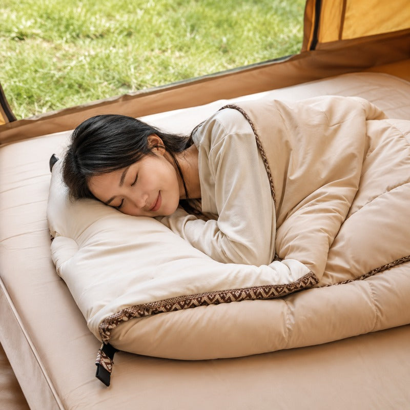 Sac de Couchage Coton Naturehike L150 - Orange, utilisation confortable sous tente