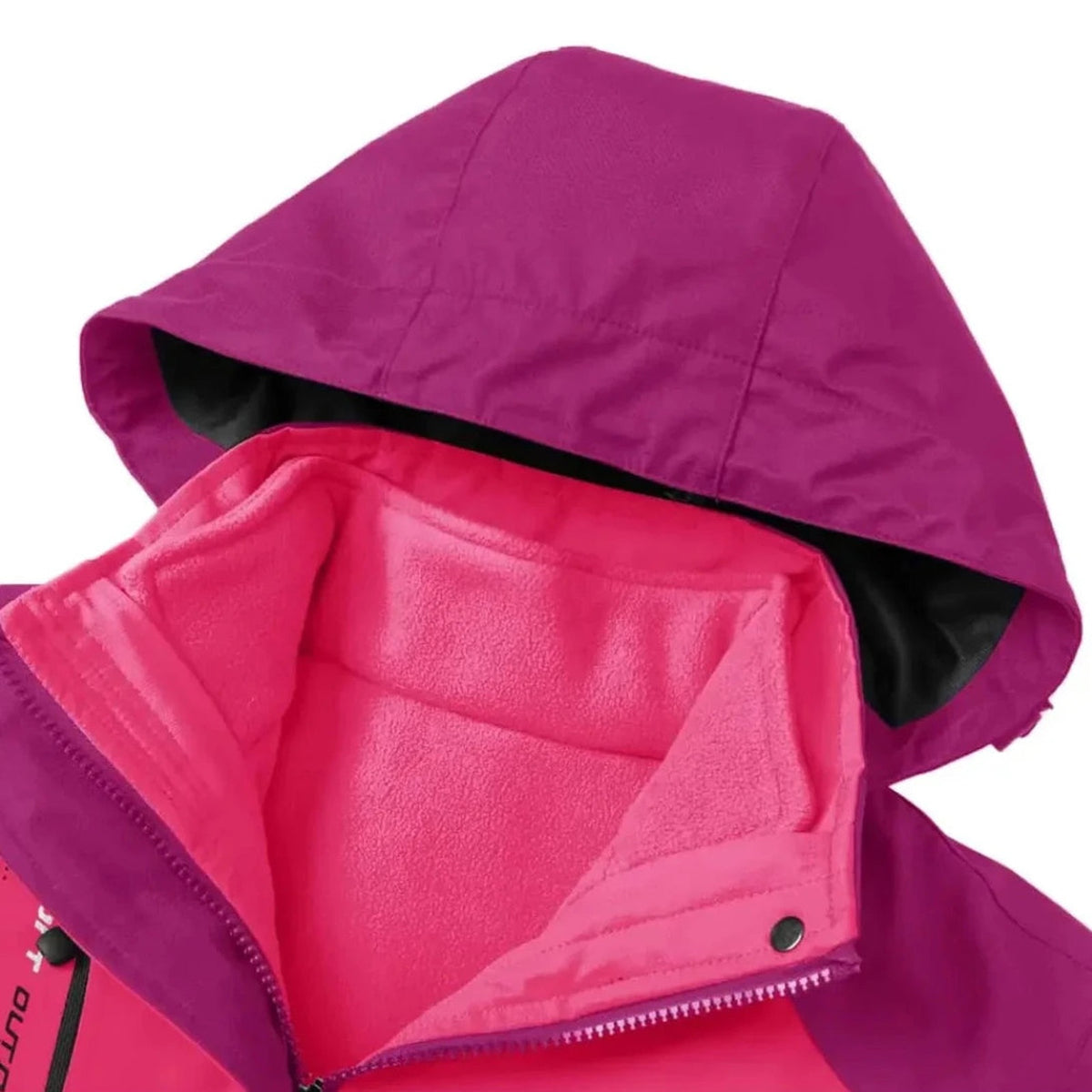 Veste 3 en 1 femme randonnée - détail construction